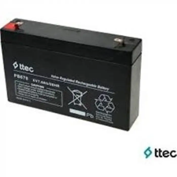 Ttec 6V 7AH Bakımsız Kuru Akü (KDO)