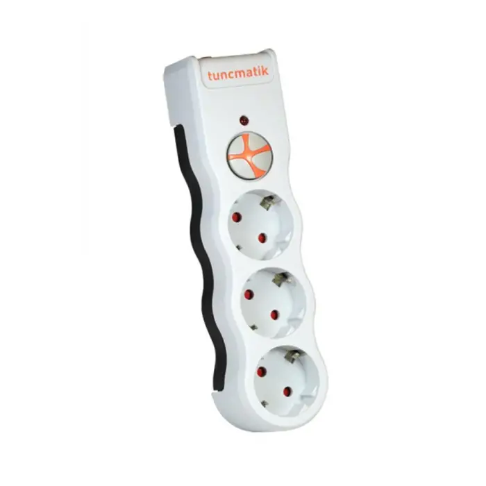 Tunçmatik TSK19009 3li Enerji Koruma Powersurge Beyaz 1050 JOULE (KDO)