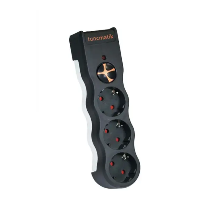Tunçmatik TSK19010 3li Enerji Koruma Powersurge Siyah 1050 JOULE (KDO)