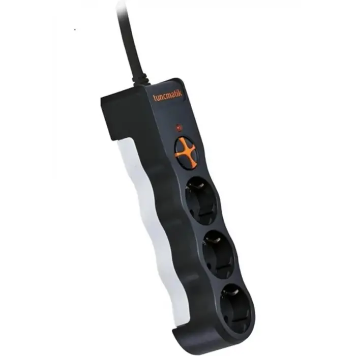 Tunçmatik TSK19010 3li Enerji Koruma Powersurge Siyah 1050 JOULE (KDO)
