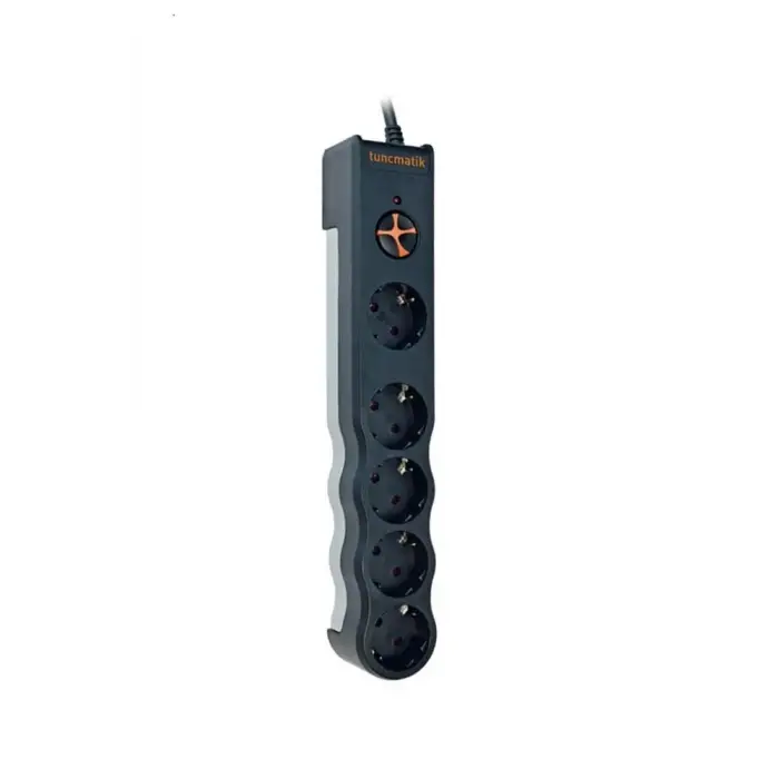 Tunçmatik TSK6136 Powersurge 5lı Siyah 1050 Joule (KDO)