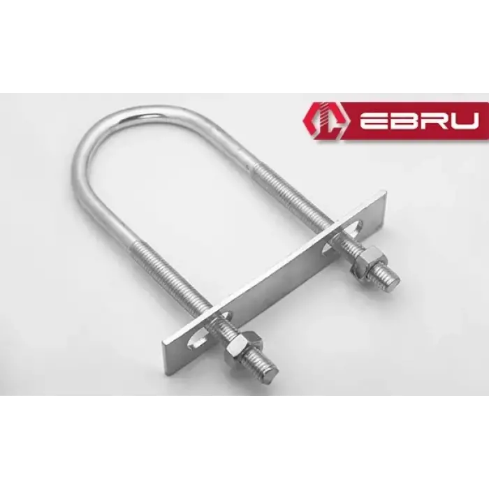 U Civata, Karşılık Demiri + Somunlu - M8x50 - 20 Set