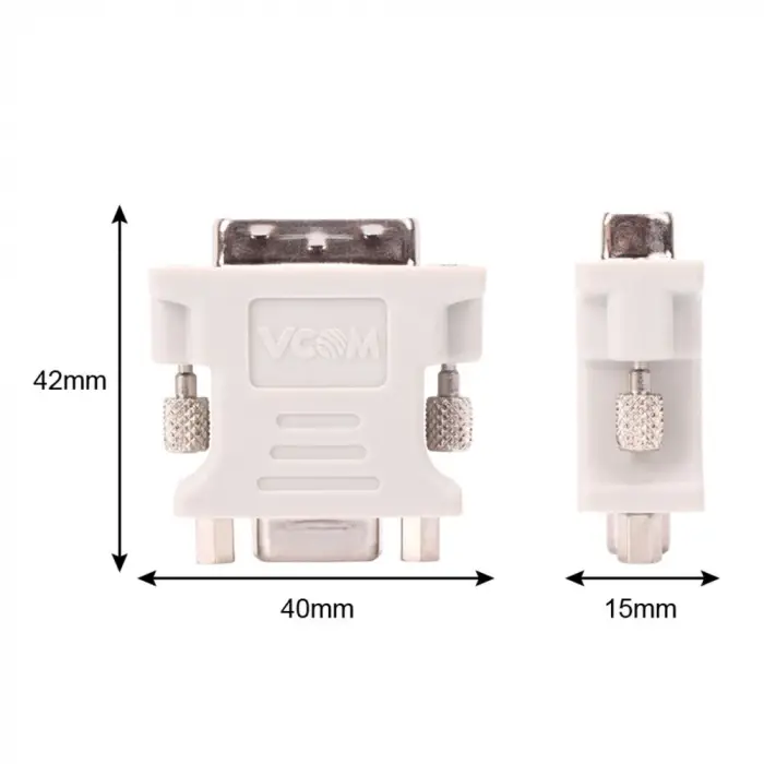 Vcom CA301 Dvi 24+5 Erkek To Vga Dişi Dönüştürücü (KDO)