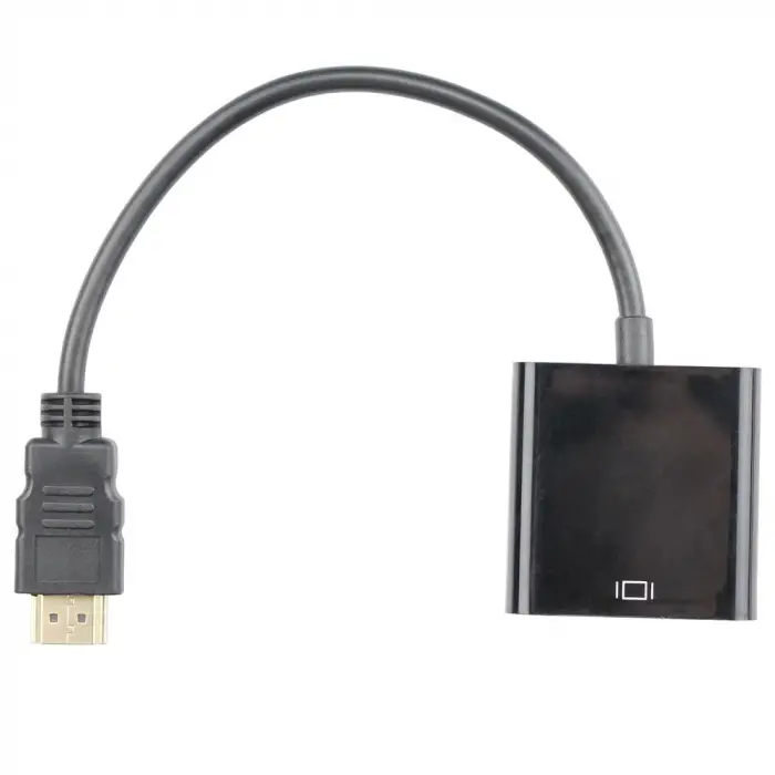 Vcom CG591-B-0.15 Siyah Hdmi Erkek To Vga Dişi Dönüştürücü (KDO)
