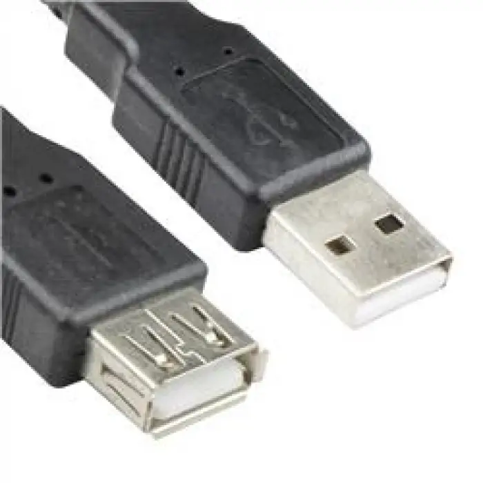 Vcom CU202-B-5.0 Siyah 5.0MT Usb 2.0 Uzatma Kablosu (KDO)