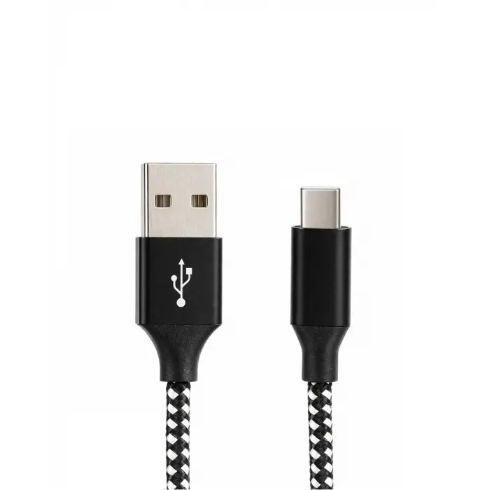 Vcom CU250 Type-C to USB 3m 15W (5V-3A) Örgülü Şarj Kablosu (KDO)