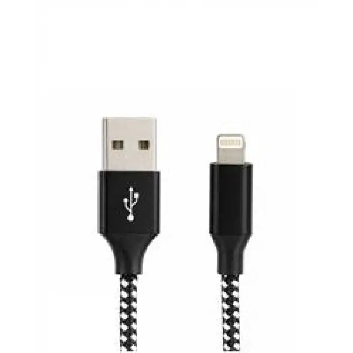 Vcom CU251 Lightning to USB 3m 12W (5V-2.4A) Örgülü Şarj Kablosu (KDO)