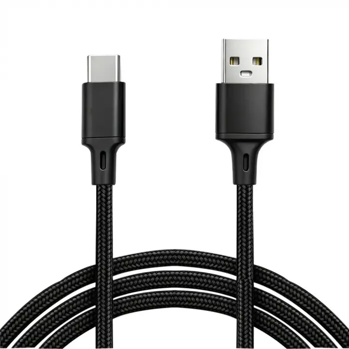 Vcom CU252 Type-C to USB 3m 15W (5V-3A) Örgülü Şarj Kablosu