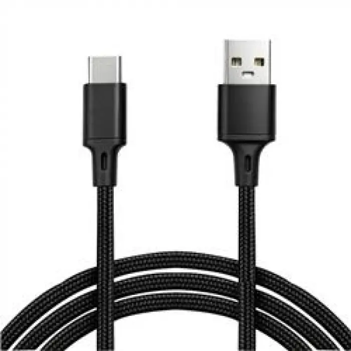 Vcom CU252 Type-C to USB 3m 15W (5V-3A) Örgülü Şarj Kablosu (KDO)