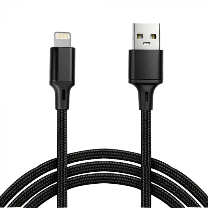 Vcom CU253 Lightning to USB 3m 10W (5V-2A) Örgülü Şarj Kablosu
