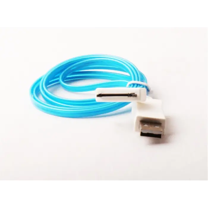 Vcom CU272FS Iphone 4 1mt Ledli Kablo Mavi (KDO)