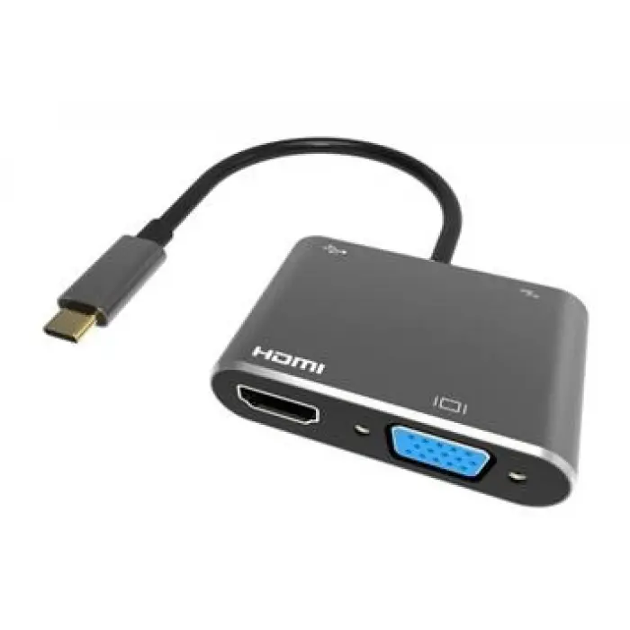 Vcom CU451 Type-C To Vga Hdmi Usb Type-C Çevirici (KDO)