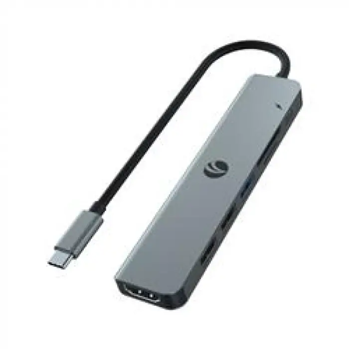Vcom CUE18 Type-C To Hdmi(4K@30Hz)+Usb3.0+Usb-A2.0+SD2.0+TF2.0+Pd 3.0 100W Çoklayıcı (KDO)