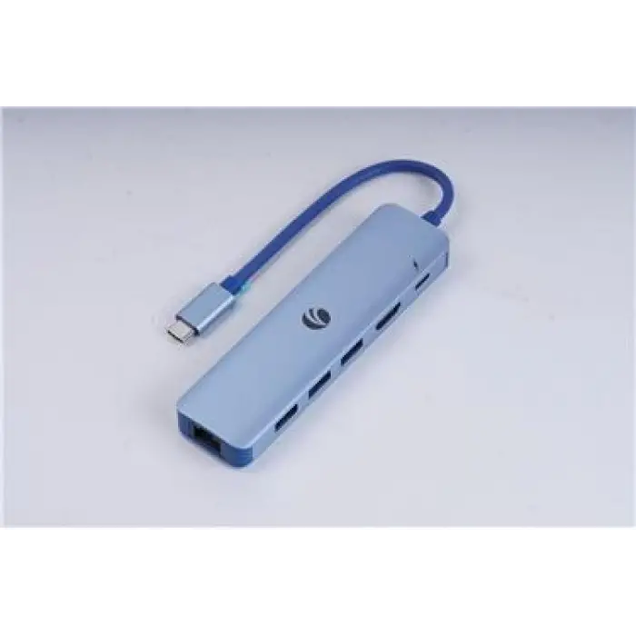 Vcom CUE55 Mavi Type-C To Hdmi(4K@30Hz)+Gigabit LAN+Usb3.0+Pd 3.0 100W Çoklayıcı (KDO)