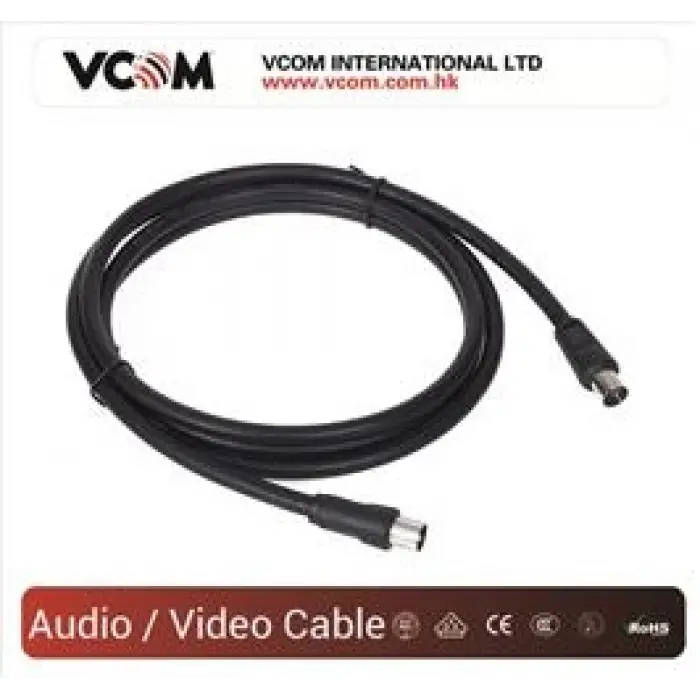 Vcom CV602-B 5mt Analog Siyah Tv Uzatma (KDO)