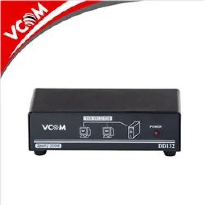 Vcom DD132 1-2 Port 350MHZ Metal Vga Splitter