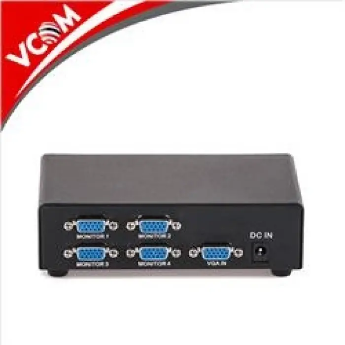 Vcom DD134 1-4 Port 350MHZ Metal Vga Splitter