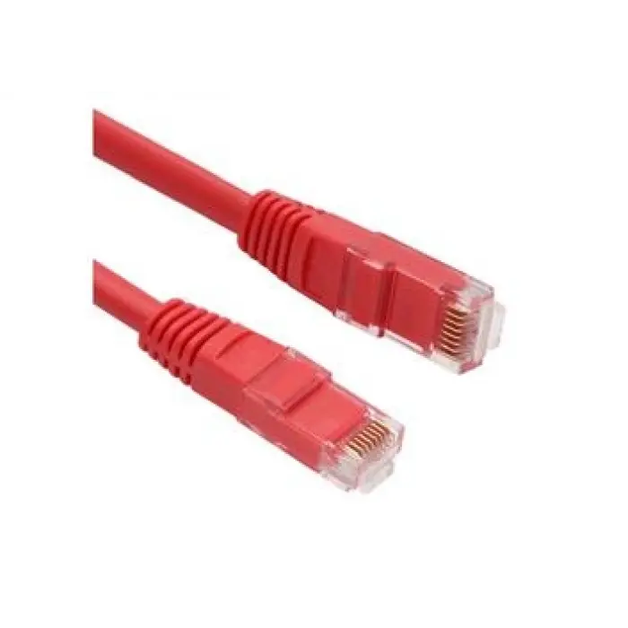Vcom NP611B-R-2.0 Cat6 2.0MT Kırmızı Utp Patch Kablo (KDO)