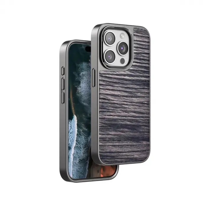 Venco  İphone 14 Pro Max Wave Kapak - Kahverengi