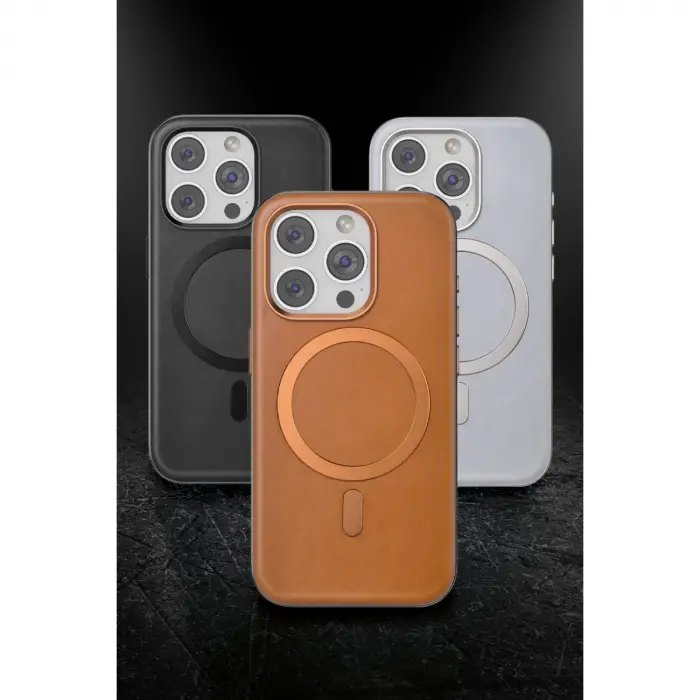 Venco İphone 15 Pro Max Puskas Magsafe Kapak - Siyah