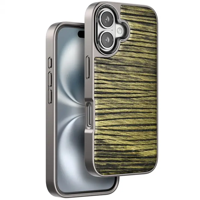 Venco  İphone 16 Wave Kapak - Koyu Kahve