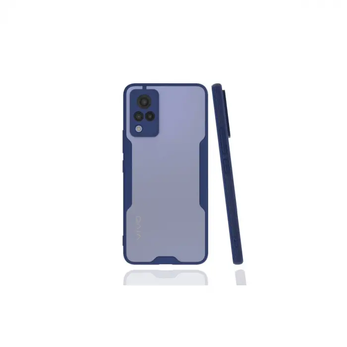 Vivo V21 Kılıf Platin Silikon - Lacivert