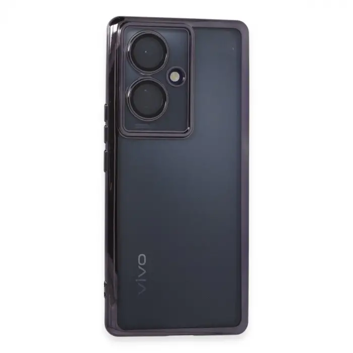 Vivo V29 Lite Kılıf Razer Lensli Silikon - Mor