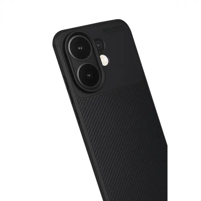 Vivo V60 5g Auto Focus Karbon Kapak - Siyah