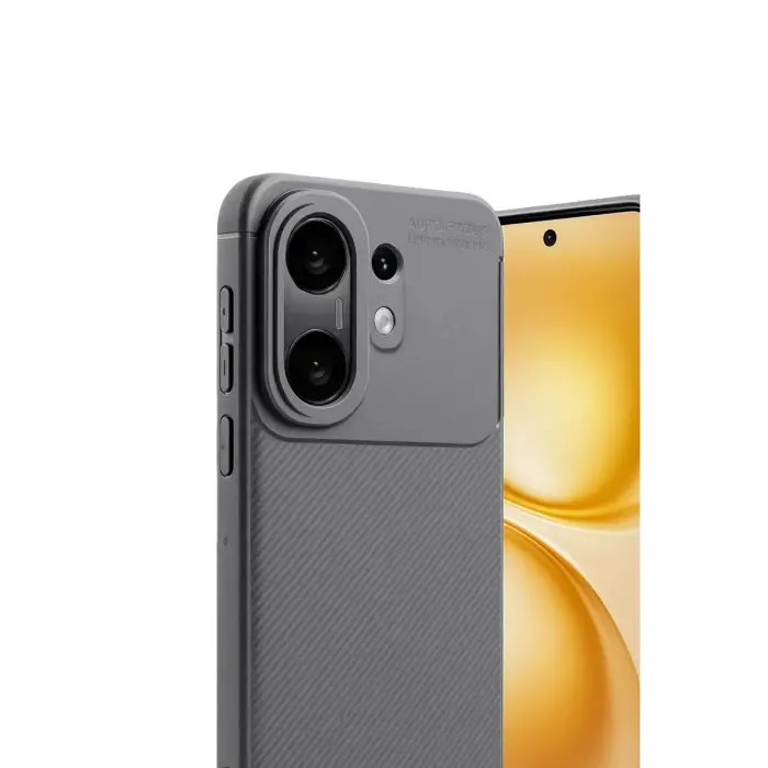 Vivo X200 Fe Auto Focus Karbon Kapak -gri