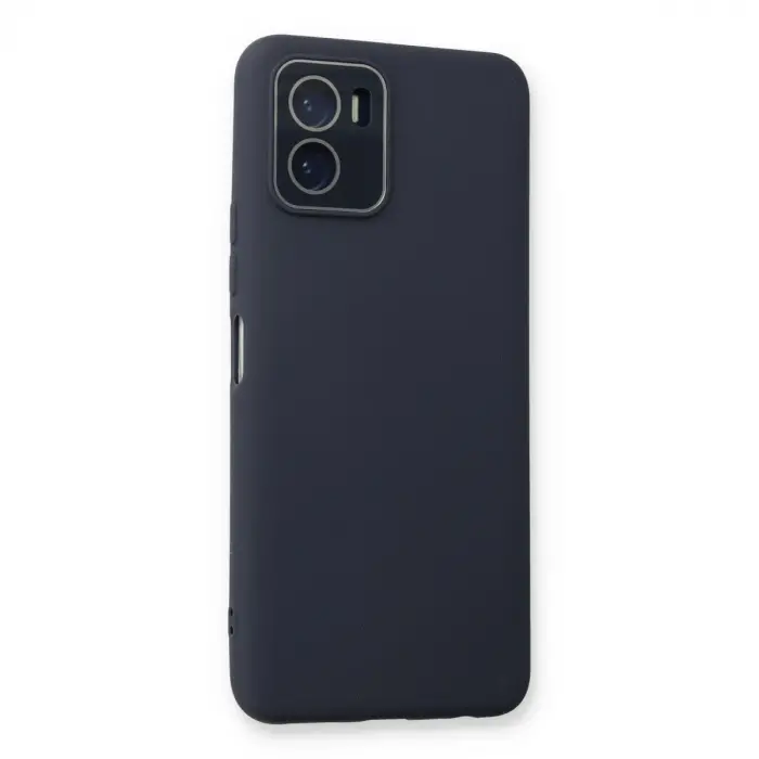 Vivo Y15s Kılıf Lansman Glass Kapak - Lacivert