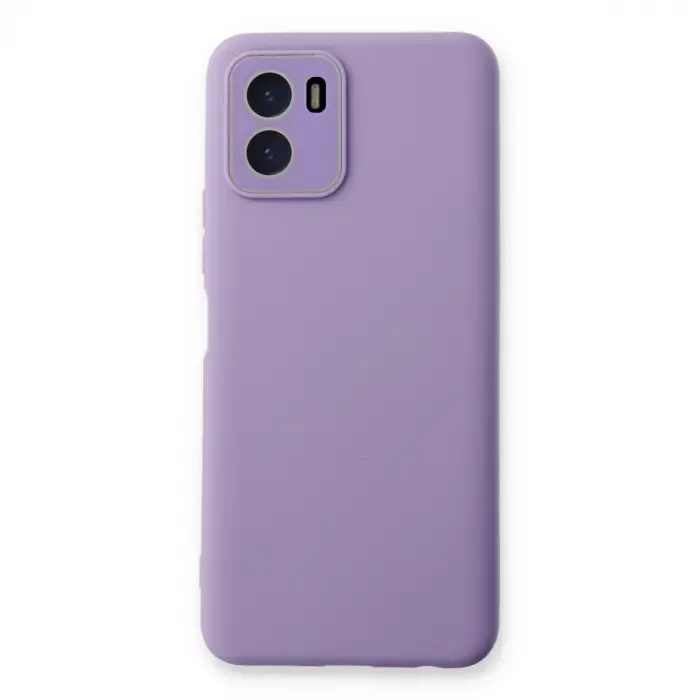 Vivo Y15s Kılıf Lansman Glass Kapak - Lila