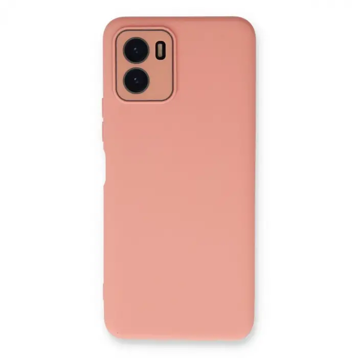 Vivo Y15s Kılıf Lansman Glass Kapak - Pembe