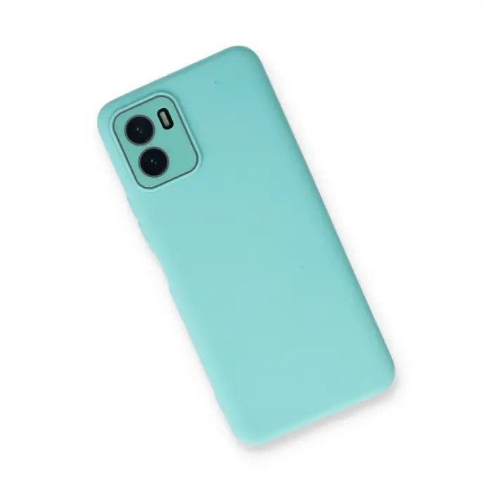 Vivo Y15s Kılıf Lansman Glass Kapak - Turkuaz