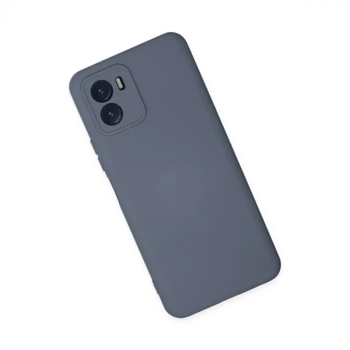 Vivo Y15s Kılıf Nano İçi Kadife Silikon - Gri