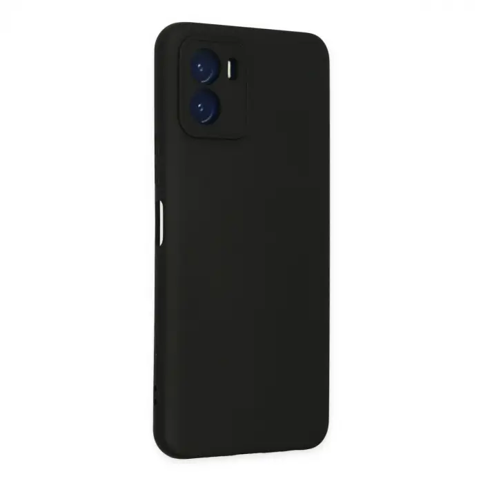 Vivo Y15s Kılıf Nano İçi Kadife Silikon - Siyah