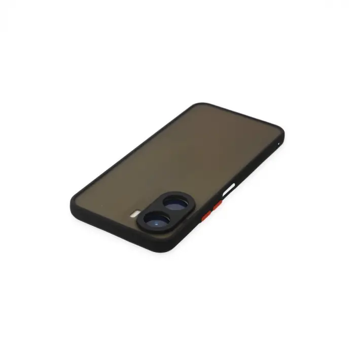 Vivo Y16 Kılıf Montreal Silikon Kapak - Siyah