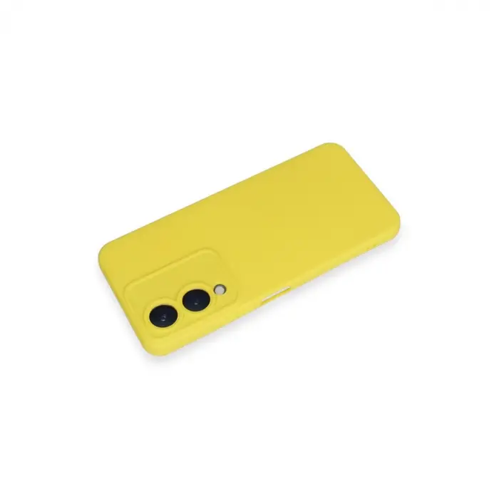 Vivo Y17s Kılıf Nano İçi Kadife Silikon - Sarı