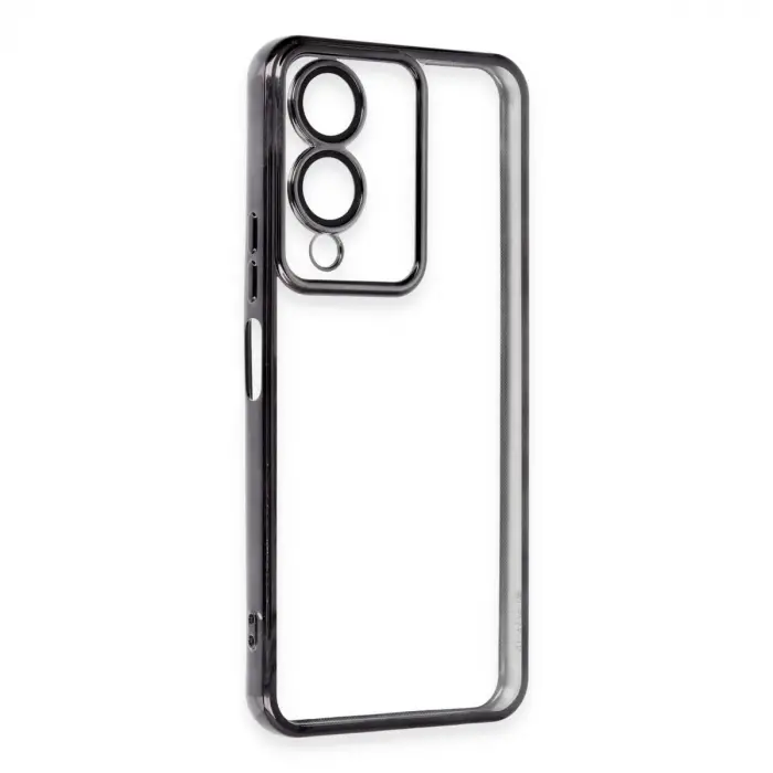 Vivo Y17s Kılıf Razer Lensli Silikon - Siyah