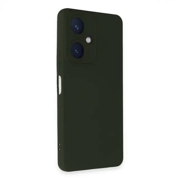 Vivo Y27 Kılıf Nano İçi Kadife Silikon - Koyu Yeşil