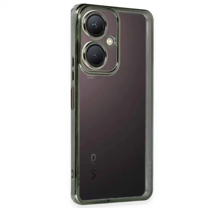 Vivo Y27 Kılıf Razer Lensli Silikon - Yeşil
