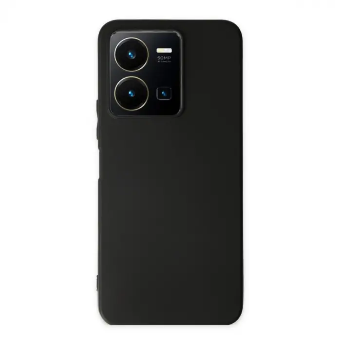 Vivo Y35 Kılıf First Silikon - Siyah