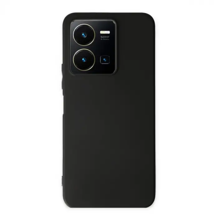 Vivo Y35 Kılıf First Silikon - Siyah