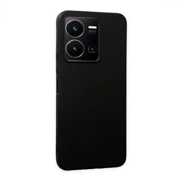 Vivo Y35 Kılıf First Silikon - Siyah