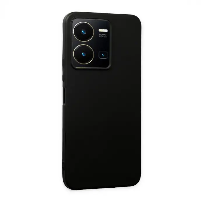 Vivo Y35 Kılıf First Silikon - Siyah