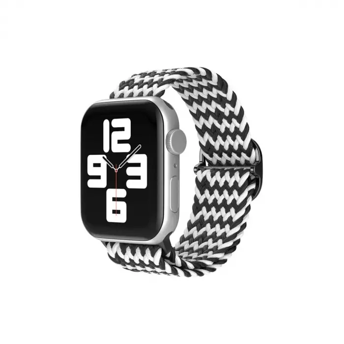 Watch 38mm  Kordon - Zigzag Siyah-beyaz