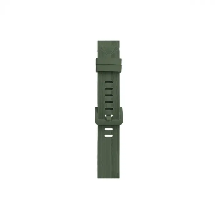 Watch 38mm Kr408 Çizgili Silikon Kordon - Koyu Yeşil