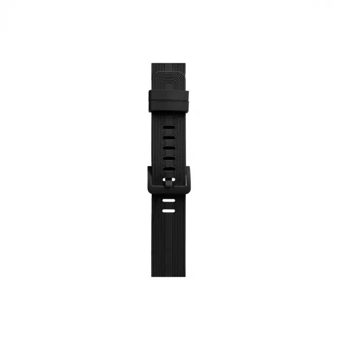 Watch 38mm Kr408 Çizgili Silikon Kordon - Siyah