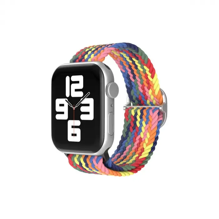 Watch 42mm  Kordon - Siyah-kırmızı-sarı