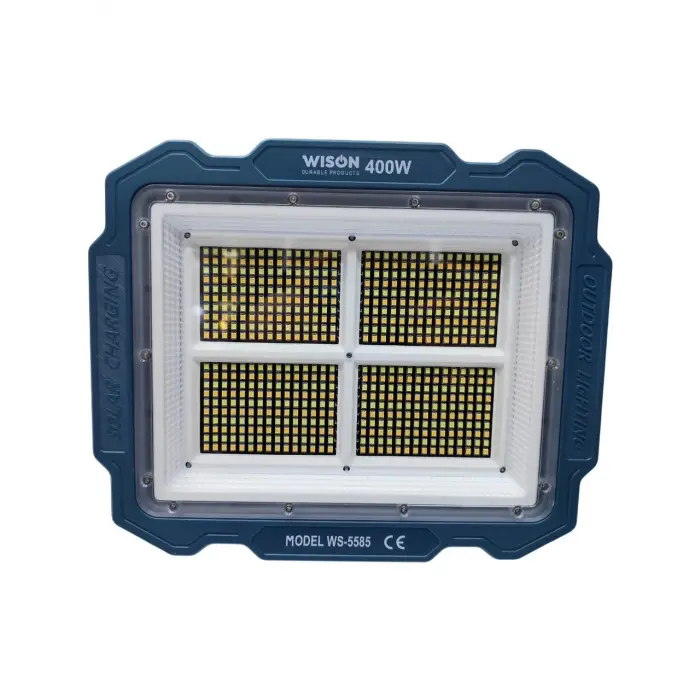 Wıson Ws-5585 Çok Fonksiyonlu 3 Solar Panelli 400w Spot Aydınlatma