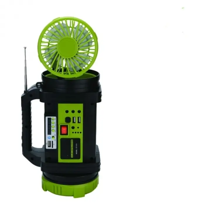 Wıson Ws-5683 Şarjlı 30w Solar Şarjlı Ev Aydınlatma Seti Radyo Ve Fan Powebank